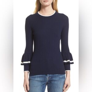 FRAME‎ Double Ruffle Cuff Sweater